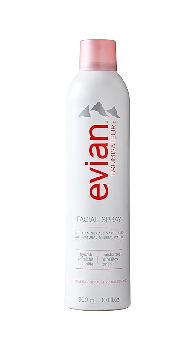 BRUMISATEUR Evian Facial Spray - Hydrating Mineral Water Mist for Face & Skin - Refreshes Makeup, Sets, & Tones - Daily Skincare Essential for Hydration and Moisturizing
